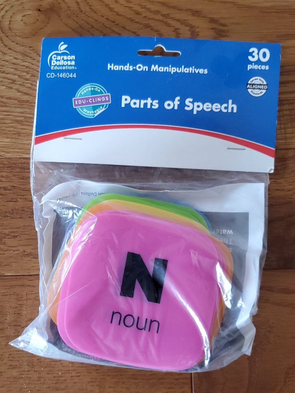 Edu-Clings Silicone Set: Parts of Speech Language Arts Manipulative | BRAND NEW